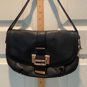 Liz Claiborne Black Bag with Gold Accents
